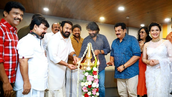 Mohanlal and Mammootty at an event held by AMMA