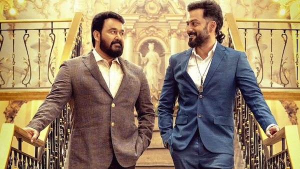 Mohanlal and Prithviraj in the poster of Bro Daddy