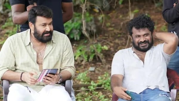 Mohanlal and Tharun Moorthy at L360 location