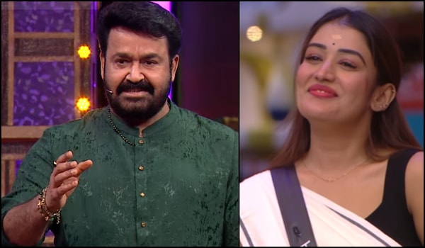 Bigg Boss Malayalam 7: Mohanlal teases Anumol-Aneesh with popular romantic dialogues and it is too cute to miss | Watch