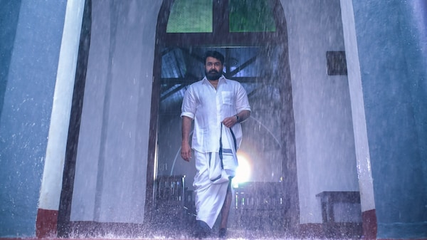 Mohanlal in a still from Lucifer