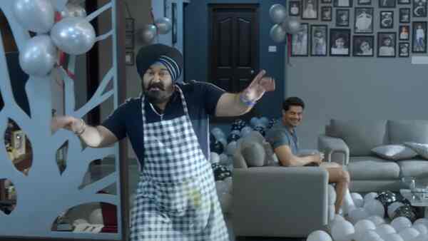 Monster: Mohanlal as Lucky Singh shakes a leg to Punjabi track Ghoom Ghoom in Vysakh film