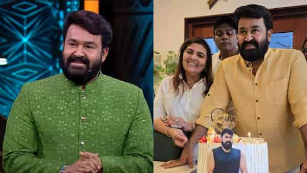 Mohanlal celebrates birthday with wife Suchitra; Bigg Boss Malayalam 6 team hosts a special bash | Watch VIDEOS