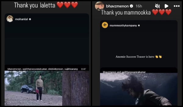 Mohanlal, Mammootty share Anomie success teaser