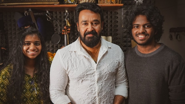 Barroz music director Lydian Nadhaswaram poses with Mohanlal; pens a heartfelt note