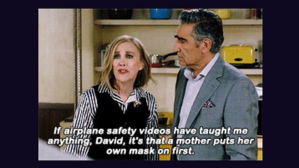 Still from Schitt's Creek.