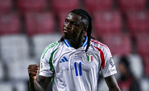 Moise Kean scored 6 goals for Italy in 2025. Image | X