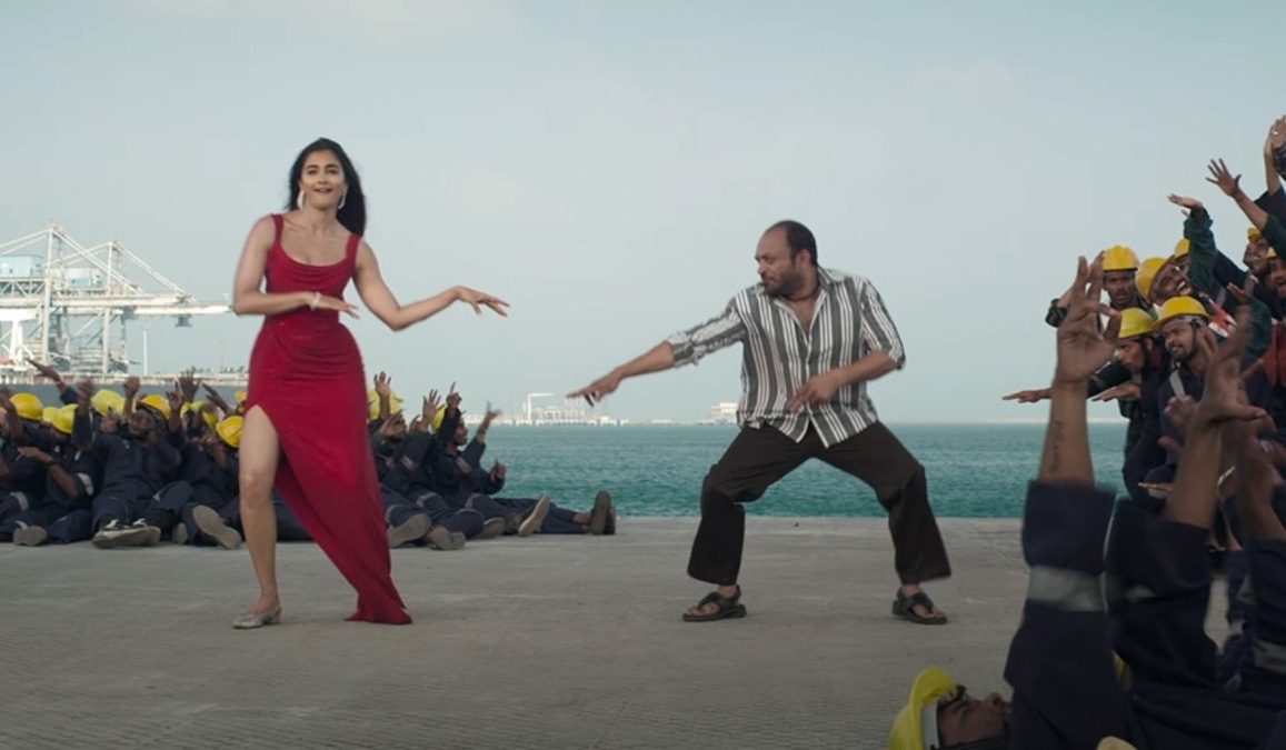 Monica single from Coolie out: Pooja Hegde shakes a leg with Soubin Shahir