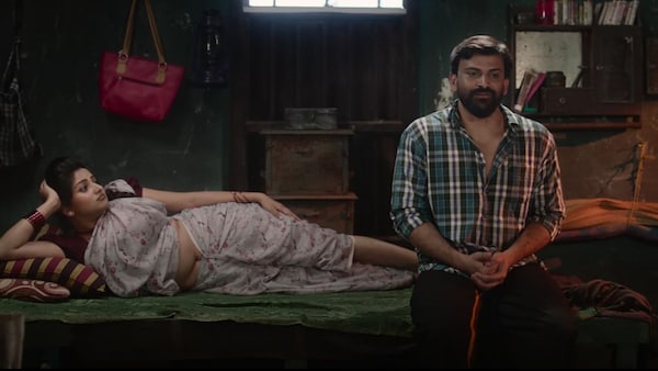 Rachita Ram and Dhananjaya in a still from the film