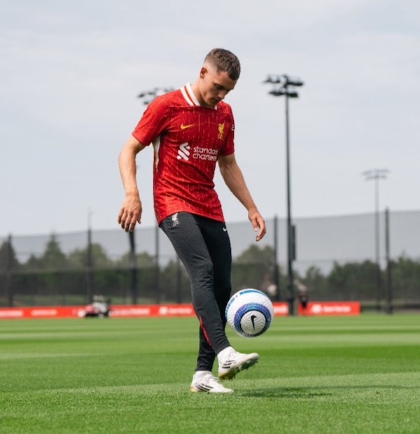 Florian Writz is the most expensive player in Liverpool's history. Image | LFC on X