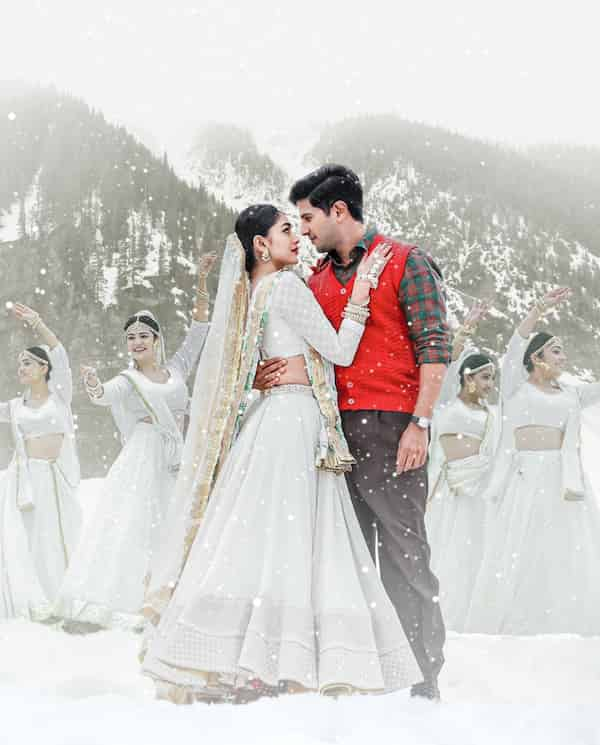 Mrunal and Dulquer in Sita Ramam