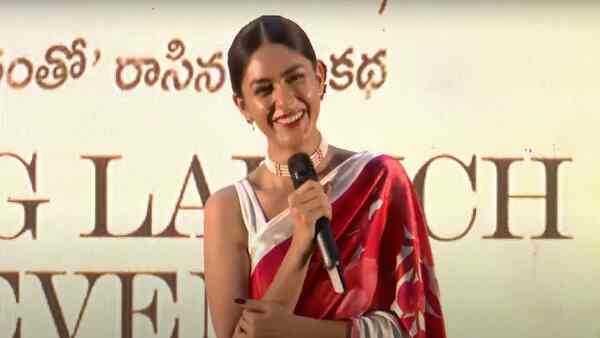 Mrunal Thakur: I had to crack jokes to make Dulquer laugh on the sets of Sita Ramam