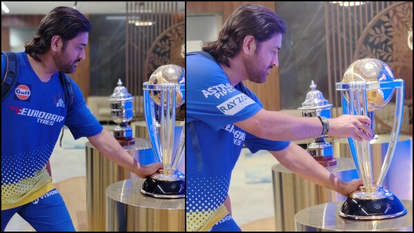 'Made for each other' - MS Dhoni pictures with World Cup trophy makes fans nostalgic, ask when we will win another