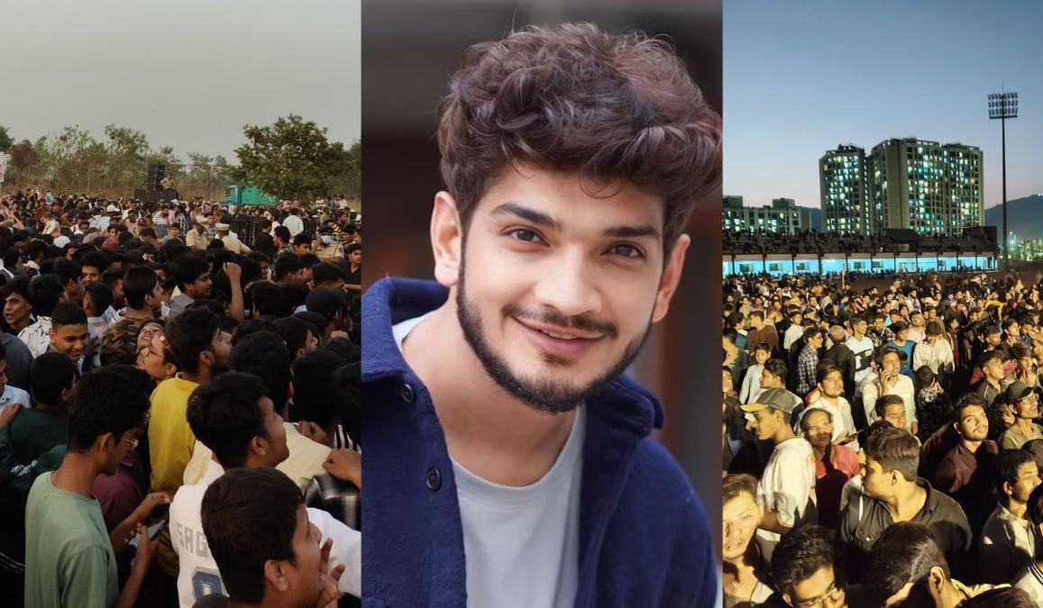 Munawar Faruqui’s Mumbra public chants Ayesha Khan’s name, watch his epic reaction