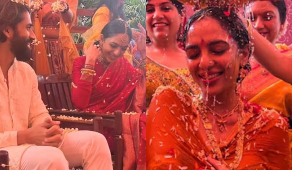 Naga Chaitanya and Sobhita Dhulipala's Haldi pics are too beautiful to miss | Check out