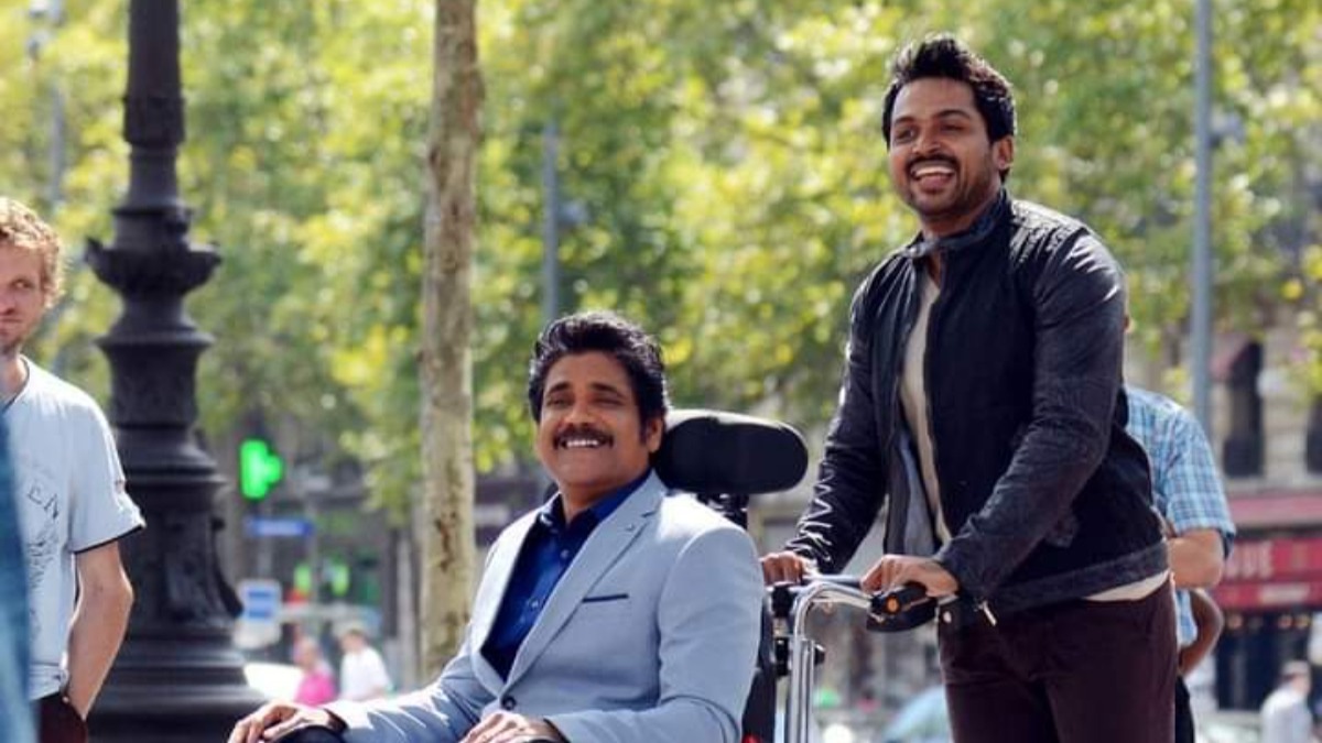 Thozha stars Karthi and Nagarjuna express their admiration for each other
