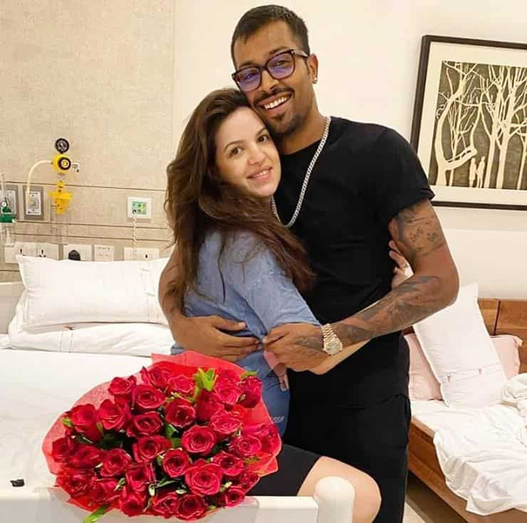 Natasa Stankovic and Hardik Pandya