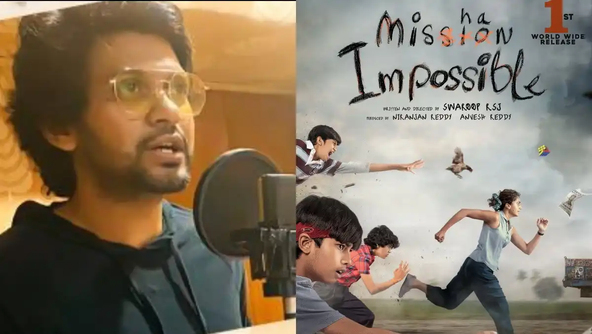Mishan Impossible: Naveen Polishetty records a voiceover for Taapsee Pannu's thriller comedy