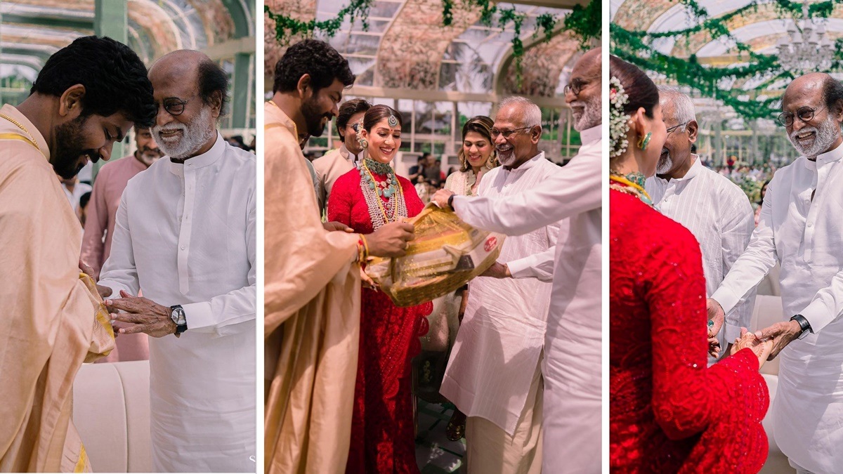 Nayanthara, Vignesh release pics from wedding on their first month anniversary, thank Rajinikanth for his blessings