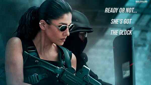 Jawan: Shah Rukh Khan drops an action-packed poster of Nayanthara, calls her the 'thunder that comes before the storm'