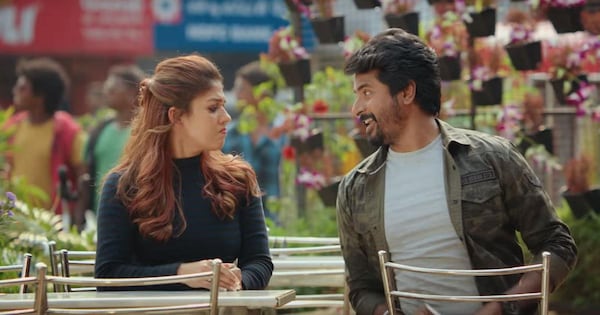 Nayanthara and Sivakarthikeyan in a still from Mr. Local