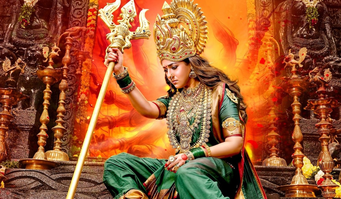 Mookuthi Amman 2 first look out: Nayanthara is regal as titular goddess in Sundar C film