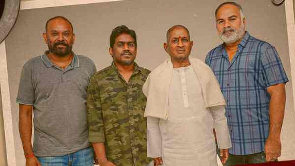 Ilaiyaraaja posts a video wishing success to Venkat Prabhu's Tollywood debut; the filmmaker says it's his Oscar moment