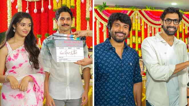 PHOTOS: Sivakarthikeyan, Rana Daggubati and others; celebs galore at the launch of Naga Chaitanya, Krithi Shetty's NC 22  