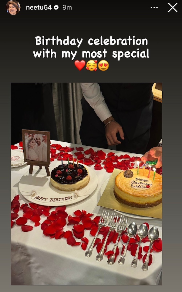 Neetu Kapoor's Instagram story