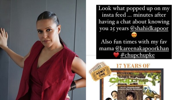 Neha Dhupia celebrates 17 years of Chup Chup Ke with a ‘serendipitous surprise’