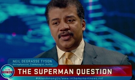 In which film, part of the DC Extended Universe did this famous astrophysicist make a cameo appearance?							