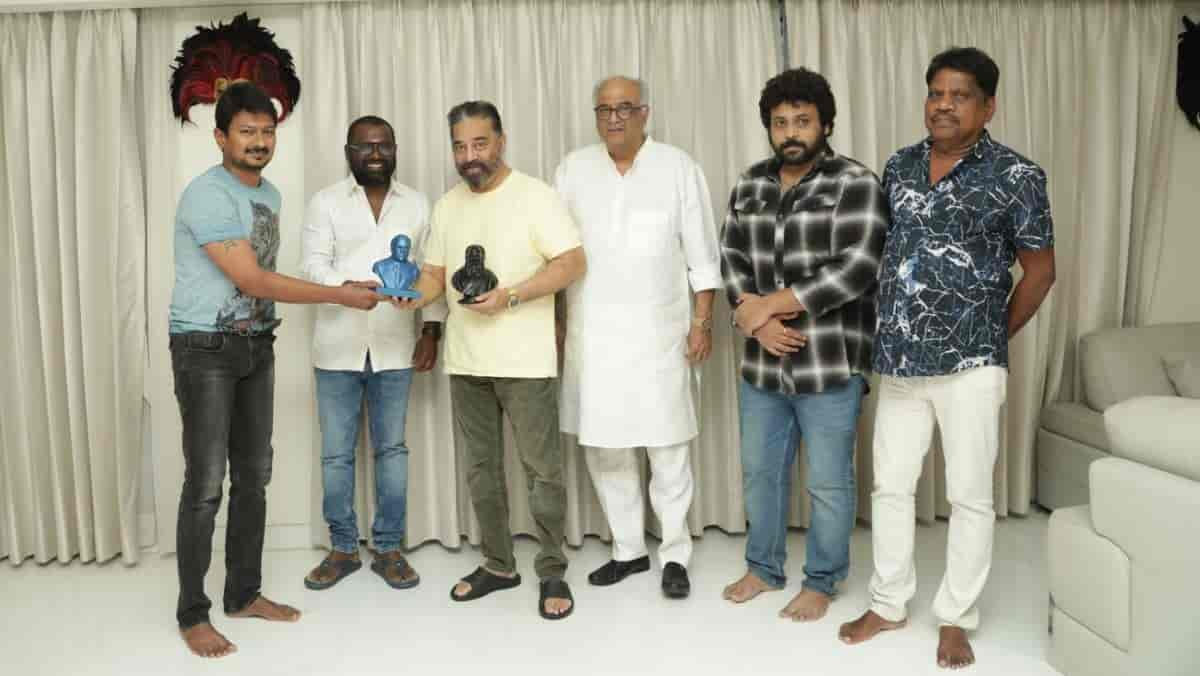 Kamal Haasan honours team Nenjuku Needhi with gifts, appreciates Boney Kapoor and Udhayanidhi