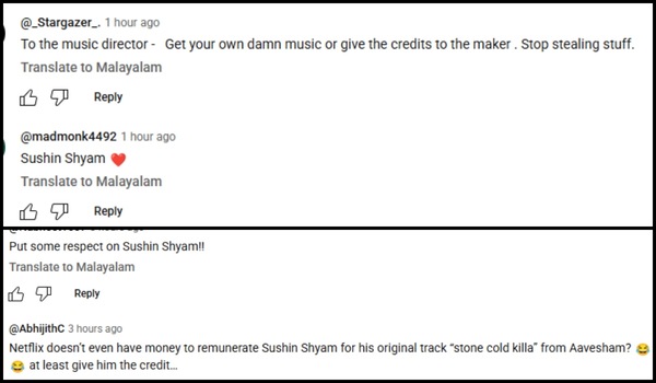 Netizens react to Sushin Shyam-Splinter Cell teaser row