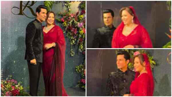 Randeep Hooda, Lin Laishram make a stunning entrance at their wedding reception – Watch how they smile with glee