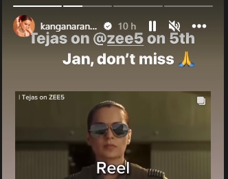 Kangana Ranaut's Instagram Story.