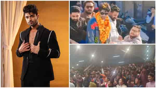 Massive crowd welcomes Bigg Boss 17 runner-up Abhishek Kumar in Punjab, videos go viral