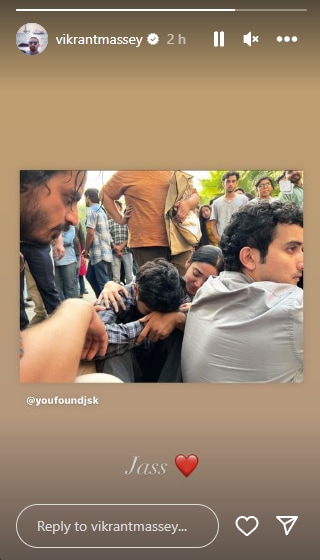 Vikrant Massey's Instagram Story.