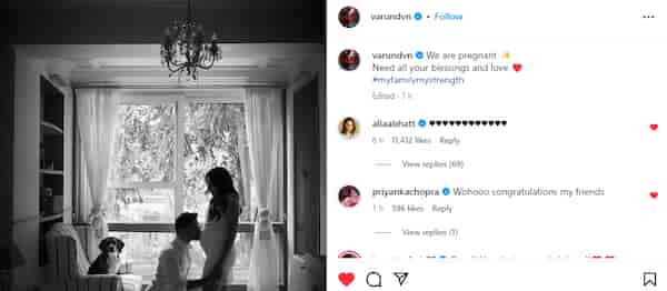 Read Priyanka Chopra's comment on Varun Dhawan's post.