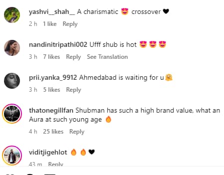 Instagram reactions on Shubman Gill, Ed Sheeran viral photos.