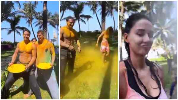 Disha Patani celebrates Holi with ex-boyfriend Tiger Shroff - Watch their fun video ft. Akshay Kumar