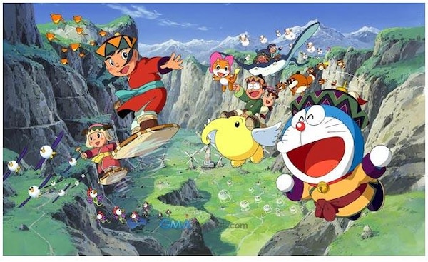 A still from Doraemon: Nobita and the Windmasters.