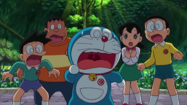 A still from Doraemon: Nobita's Chronicle of the Moon.