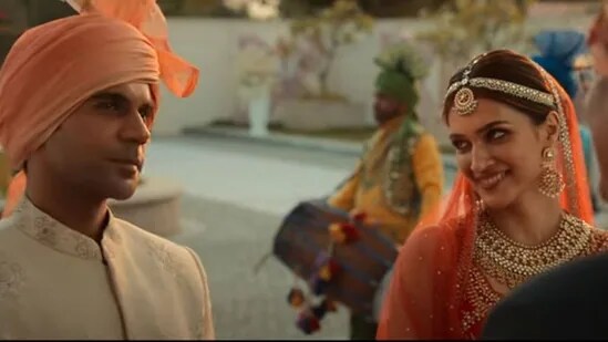 Hum Do Hamare Do song Vedha Sajjeya: Rajkummar Rao, Kriti Sanon kickstart wedding season early. Watch