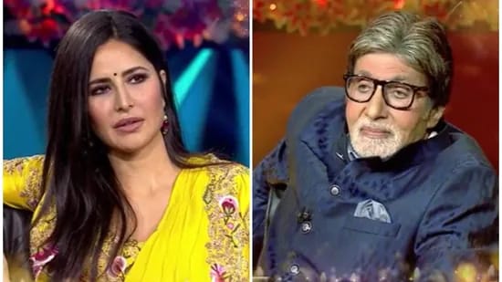 KBC 13: Amitabh Bachchan says ‘pet pe laat maar diya’ after dialogue battle with Katrina Kaif, Akshay Kumar laughs