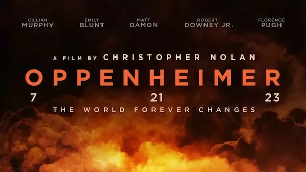 The poster of Christopher Nolan's new film, Oppenheimer, unveiled