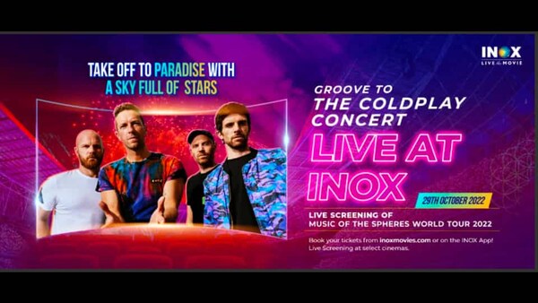 Inox to screen Coldplay concert in theatres
