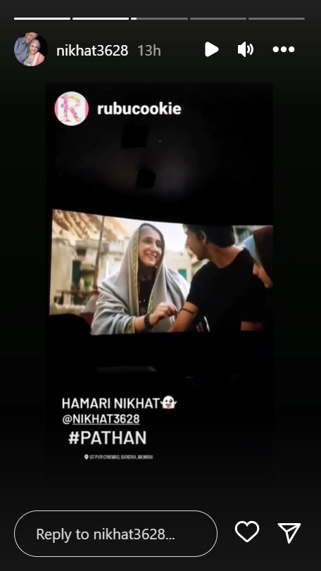 Nikhat Hegde-Pathaan (Nikhat's Instagram story)