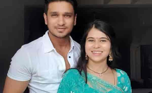 Nikhil with his wife Pallavi, a doctor