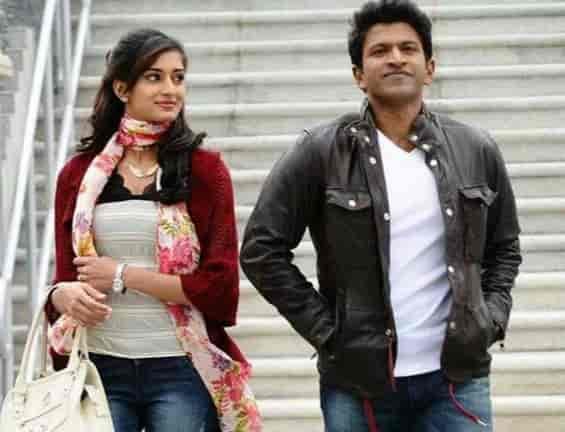 Erica Fernandes with Puneeth Rajkumar in Ninnindale