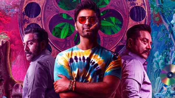 Atharvaa's film with Karthick Naren has been titled Nirangal Moondru; makers release colourful first look